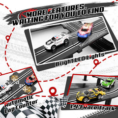 Fedonak lap counter display tracks real-time race progress.