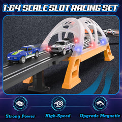 Fedonak slot car track LED bridge adds visual wow and realism