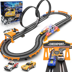 Fedonak slot car track straight section for uninterrupted high-speed play