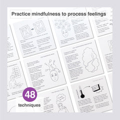 A person uses the FeelWise deck in a calm space for resilience.
