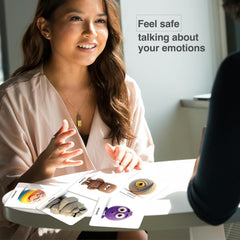 FeelWise emotional intelligence card deck box with brand on cover.