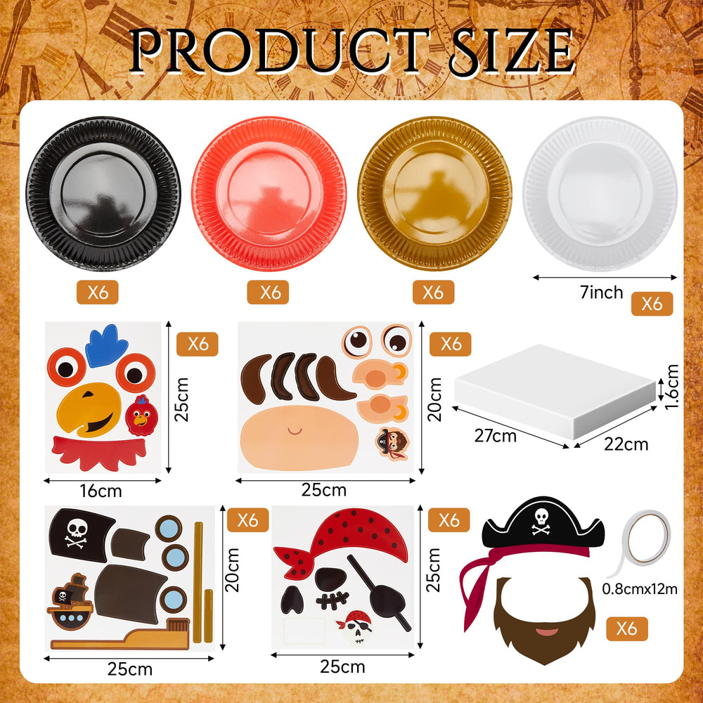 Fegat pirate cardboard designs with animal patterns for creative play