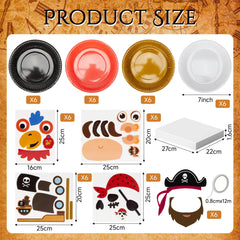 Fegat pirate cardboard designs with animal patterns for creative play