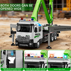FEIDAMA cement pump truck cabin doors open for authentic access