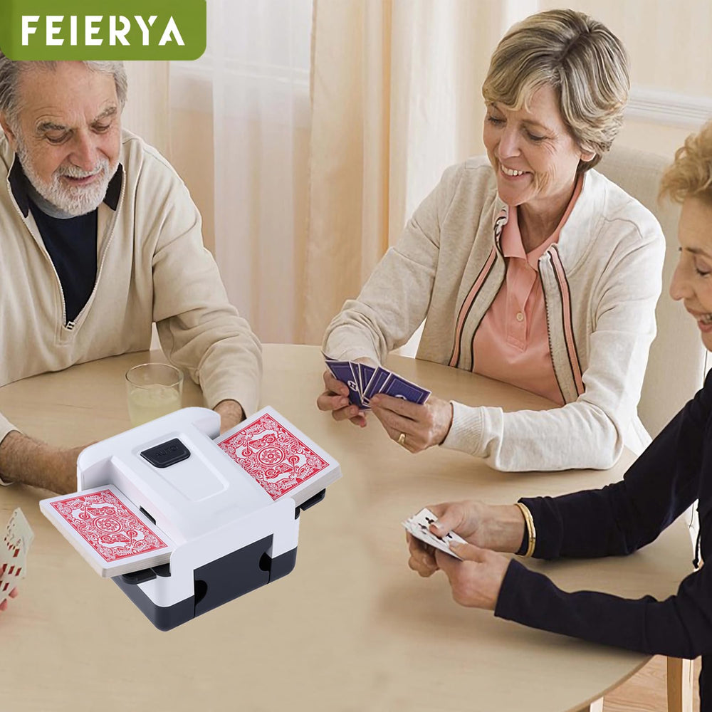 FEIERYA shuffler in use for poker and Texas Hold'em