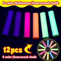 Feifeiya glow chalk vivid under blacklight for parties and night drawings