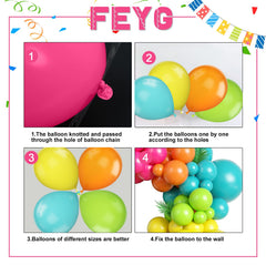 FEYG Hawaiian luau decor balloons: tropical vibes to elevate poolside celebrations
