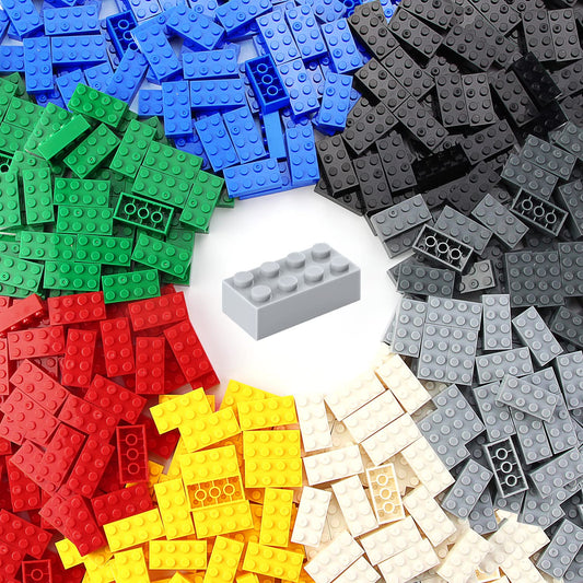 Feleph 2x4 bricks multicolor set for creative building and durable play