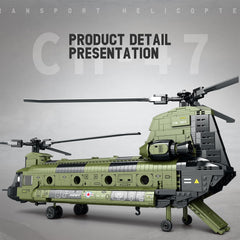 Feleph CH-47 Chinook model kit display area ideal for collectors and shelves