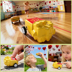 Feltom durable plastic construction keeps kids safe during play.