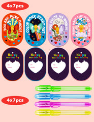 Feltom Valentines cards designs featuring four styles for variety