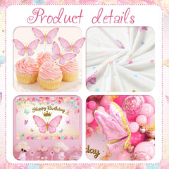 FengRise happy birthday butterfly banner enhances celebrations with a vibrant message.