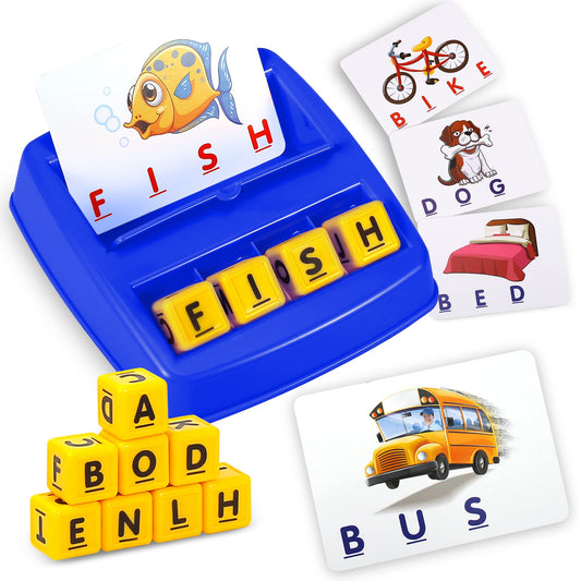 Fenikso matching letter game tray shown with letters to spark early spelling practice