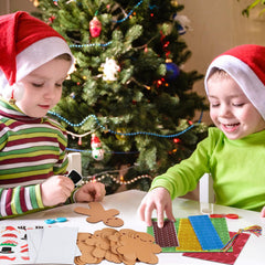 Fennoral gingerbread-man hat accessory foam stickers for festive decorating