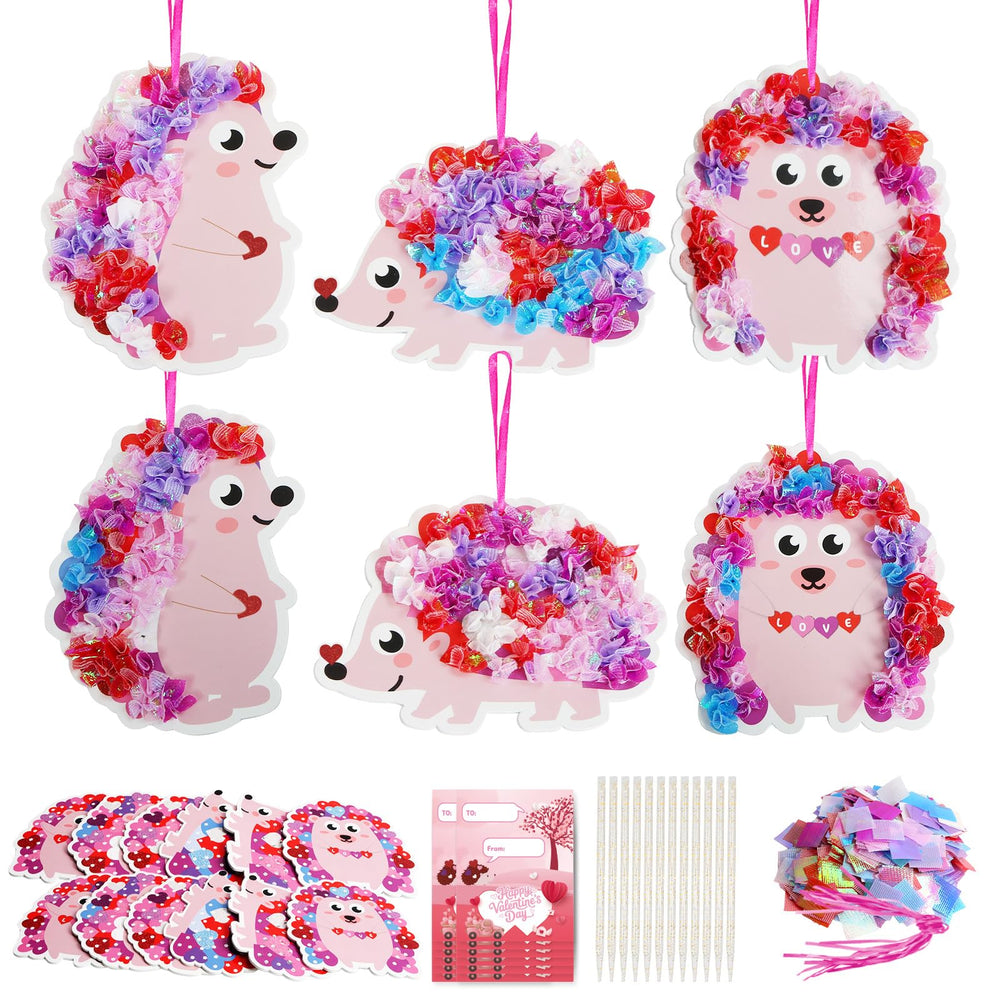 Fennoral Hedgehog Heart Poke Kit – kid creates a cute ornament for Valentine’s décor.