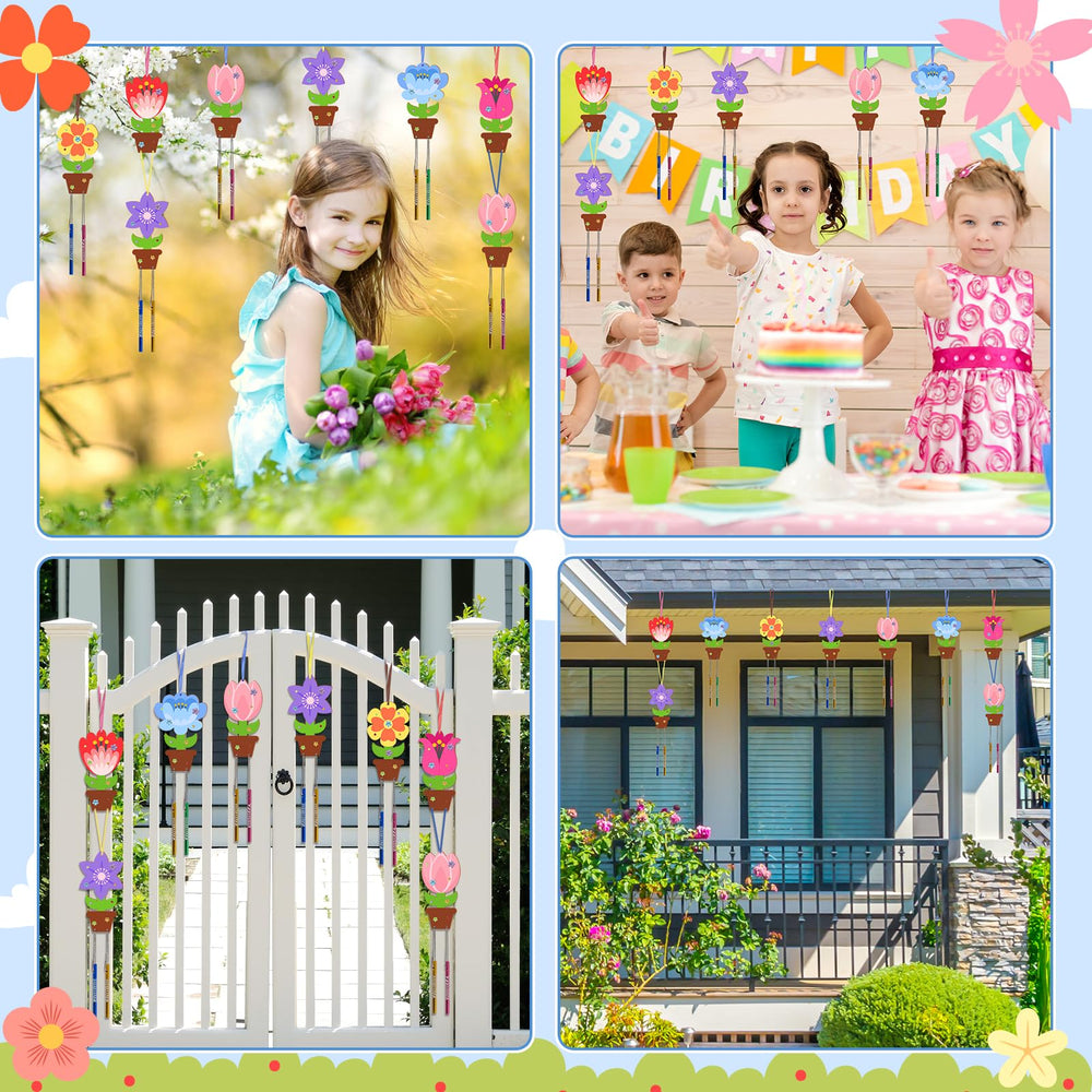 Fennoral rhinestone sticker adds sparkle to the wooden flower