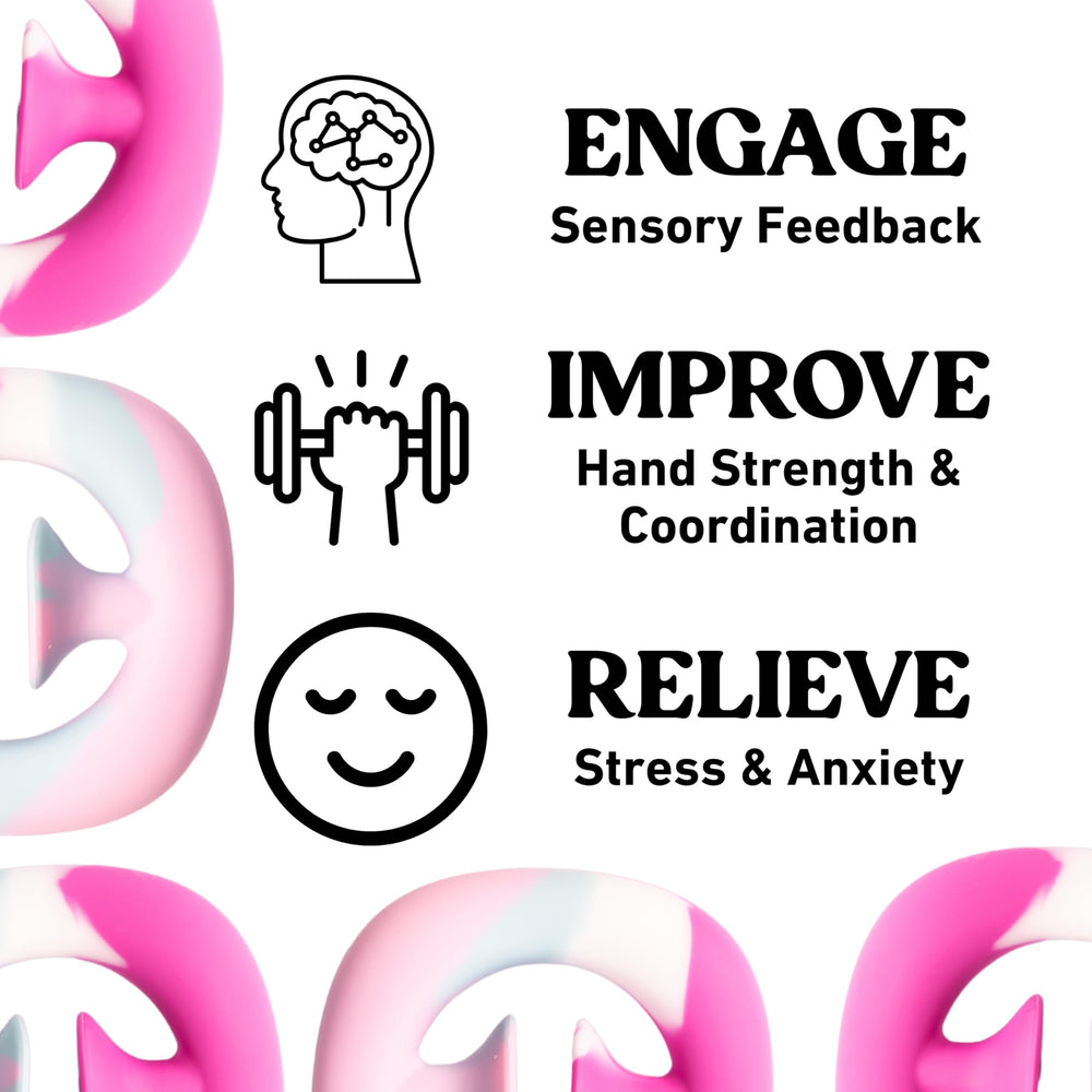 Fenrici popper hands snapping action demonstrates quick sensory feedback.