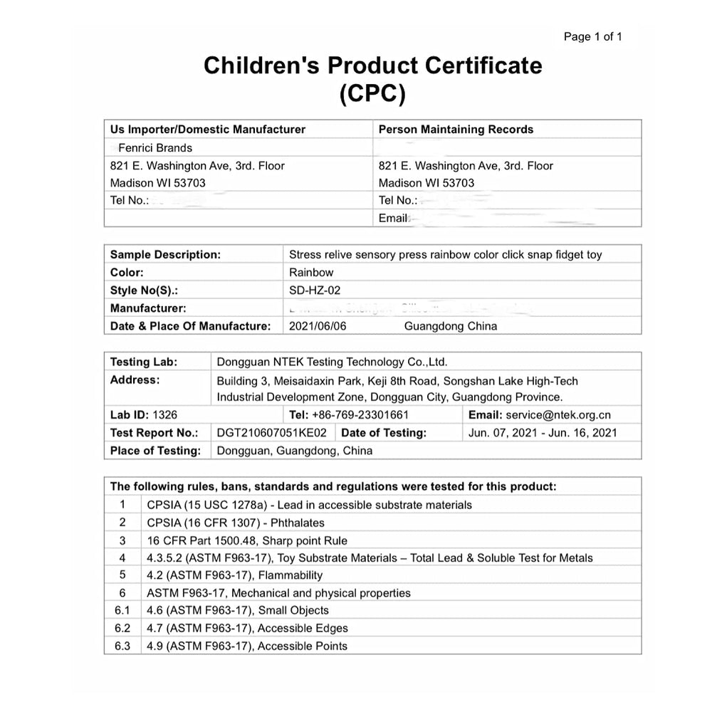 Fenrici safe materials BPA-free and easy cleaning highlighted for daily use.