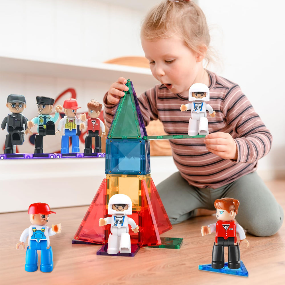 Feoxialy magnetic figures support STEM-inspired play and spatial thinking.