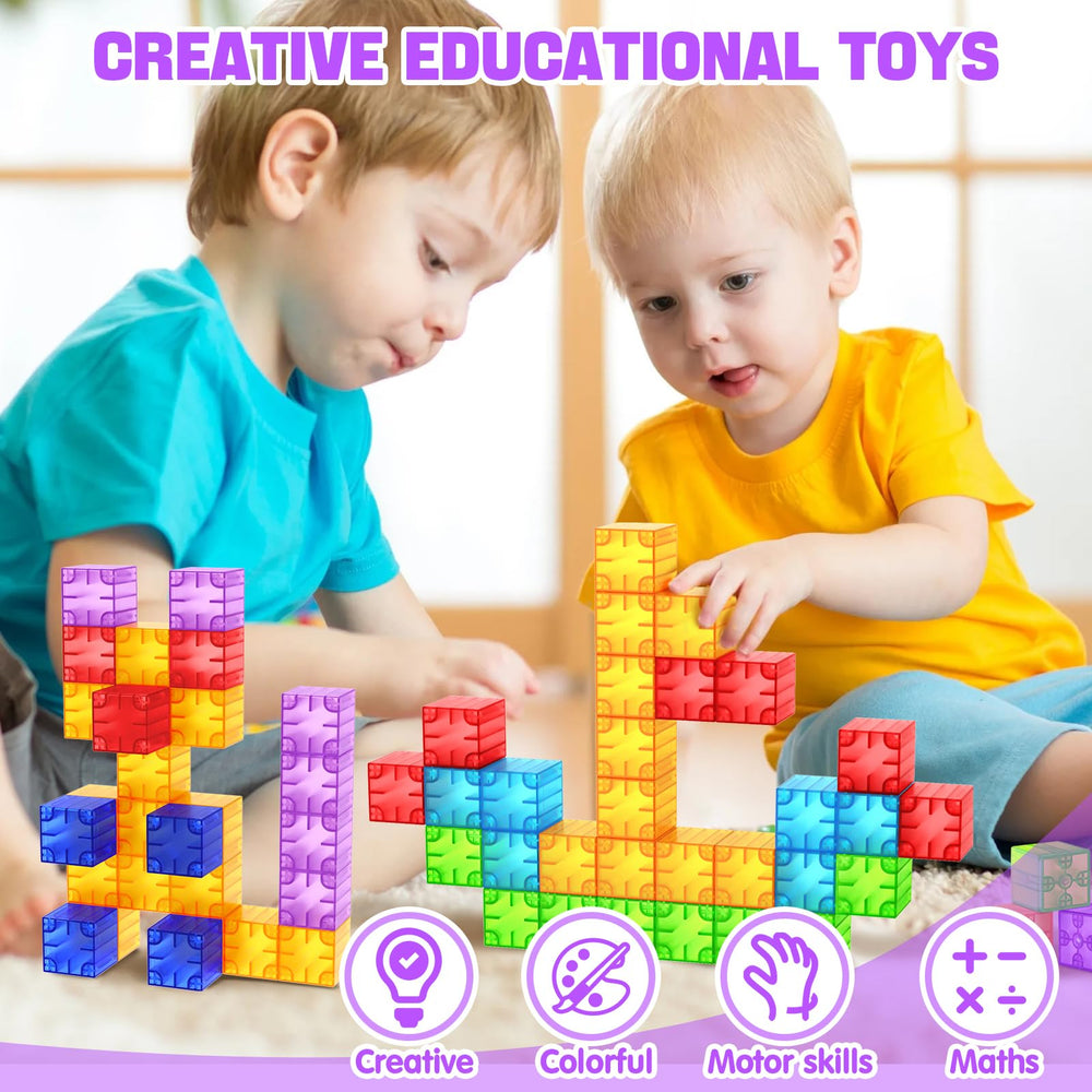 Feoxialy blocks with smooth, rounded edges for safe play