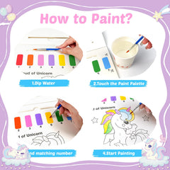 FEREDO KIDS mess-free painting: brush activates color with water.