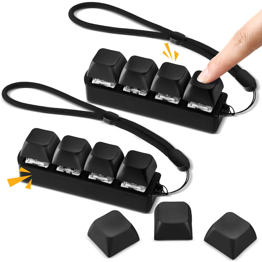 Ferreve black keyboard fidget toy front view for discreet focus at work