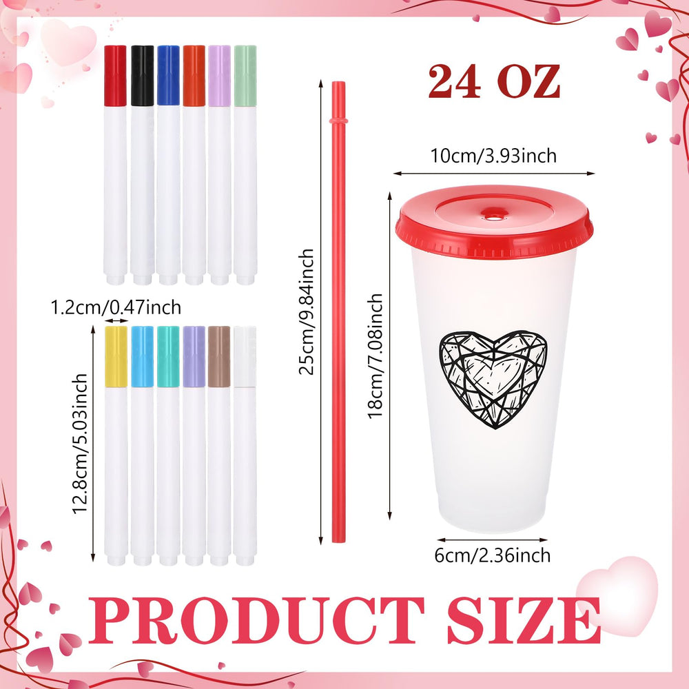 Ferrochef 12-color acrylic markers for creative cup customization