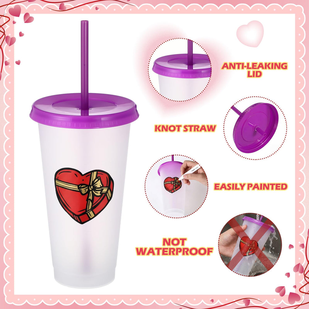 Red Ferrochef Valentine cup with lid for party drinks