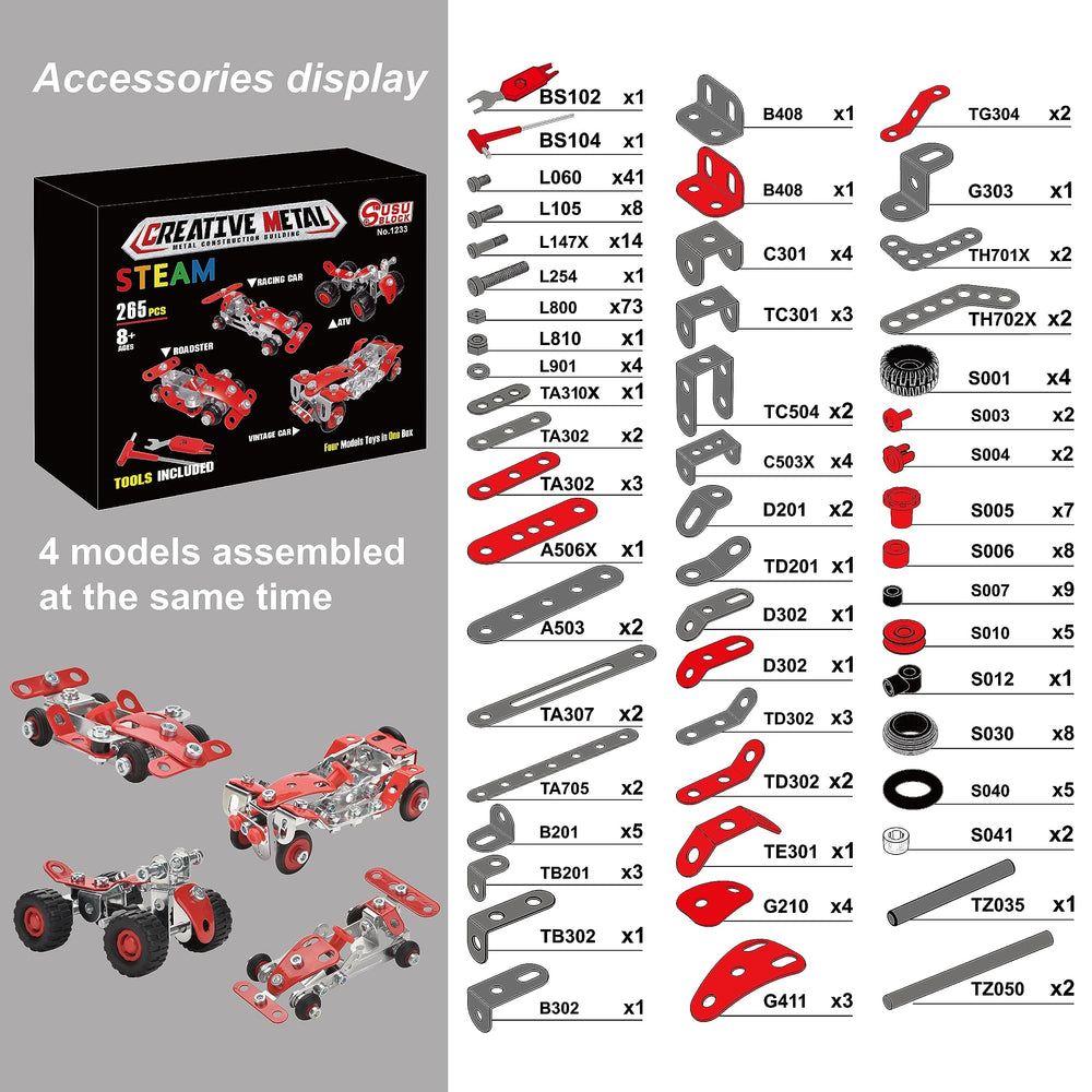 Ferthor Fun clear step-by-step instructions guide young builders through each model.