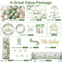 Fexivo Welcome Baby backdrop creates a bold photo scene