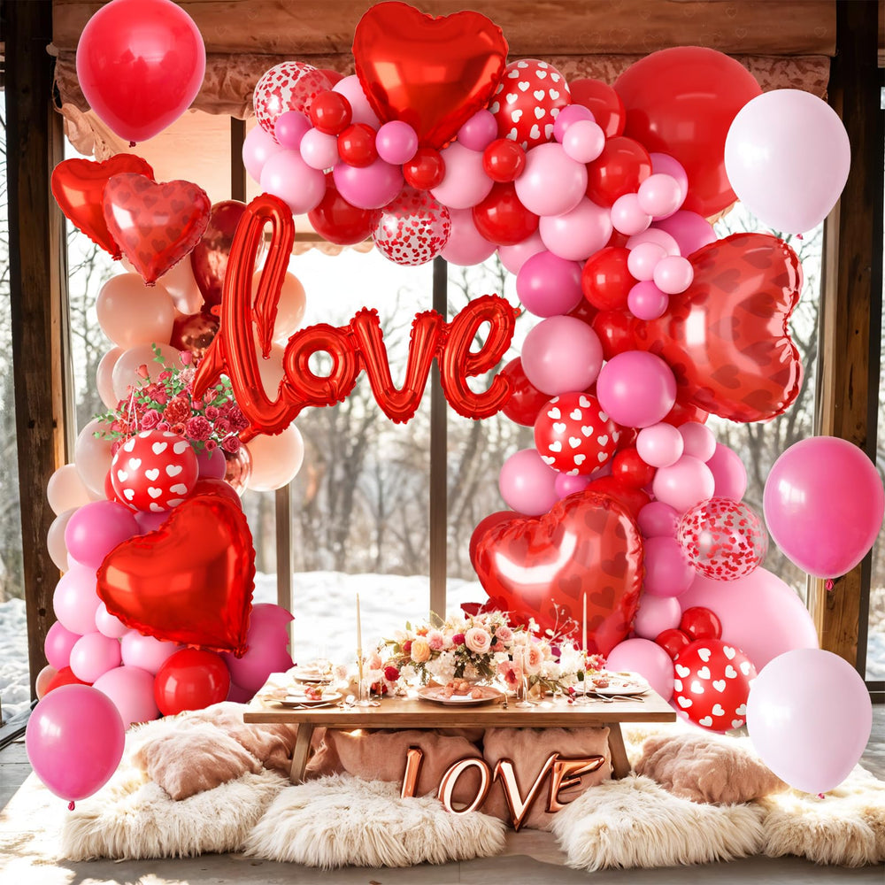 FEYG balloon strip tape helps assemble a neat arch.
