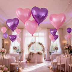 FEYG birthday heart foil balloons bring festive charm to any party.