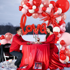 FEYG explosion star balloon adds a playful highlight to arches.