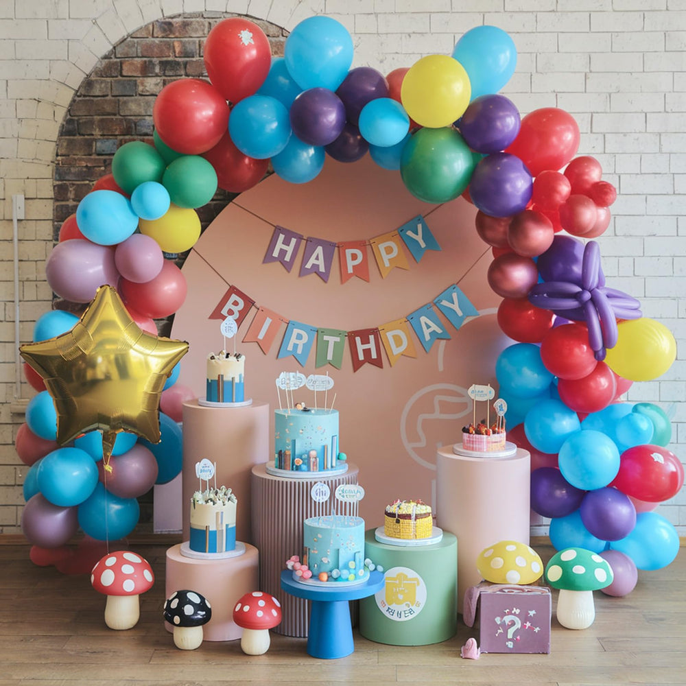 FEYG balloon kit suits birthdays, graduations, weddings, and seasonal festivities with color-rich flair.