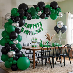 FEYG green-silver party-setup-ideas fits birthdays, graduations, and spring events.