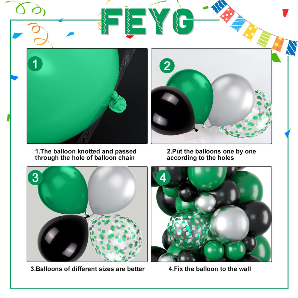 FEYG silver foil balloons add sparkle to photo-worthy dessert tables.