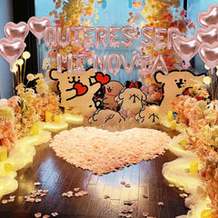 Fezava Balloon arch setup in rose gold for stunning photo moments.
