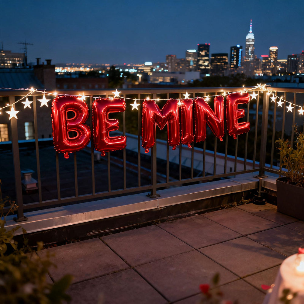 Fezava BE MINE red letter balloons suit many occasions, from birthdays to celebrations.