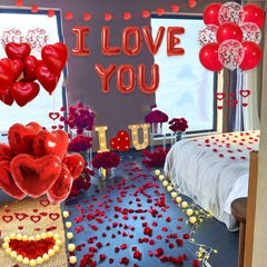 Fezava foil letter balloons create a playful arch or backdrop.
