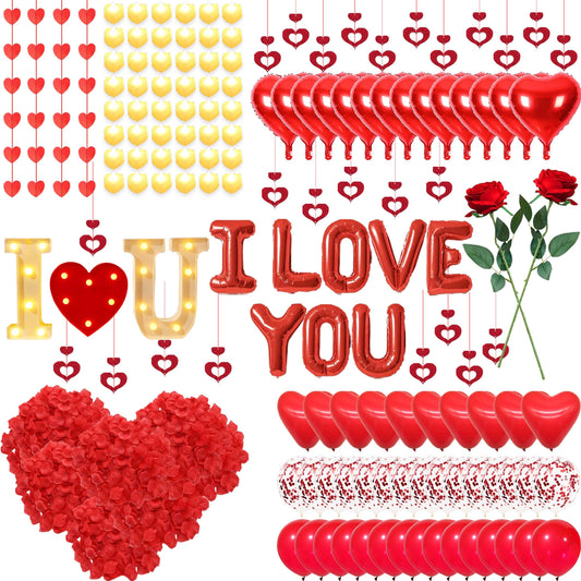 Fezava I LOVE YOU letters sign glows for a romantic photo backdrop.