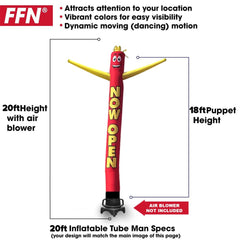 FFN replacement dancer for inflatable tube man keeps outdoor ads moving.