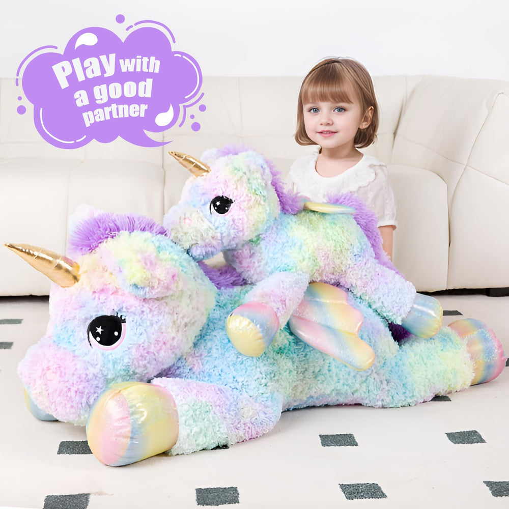 FFxiong 44-inch unicorn body pillow ideal for lounging