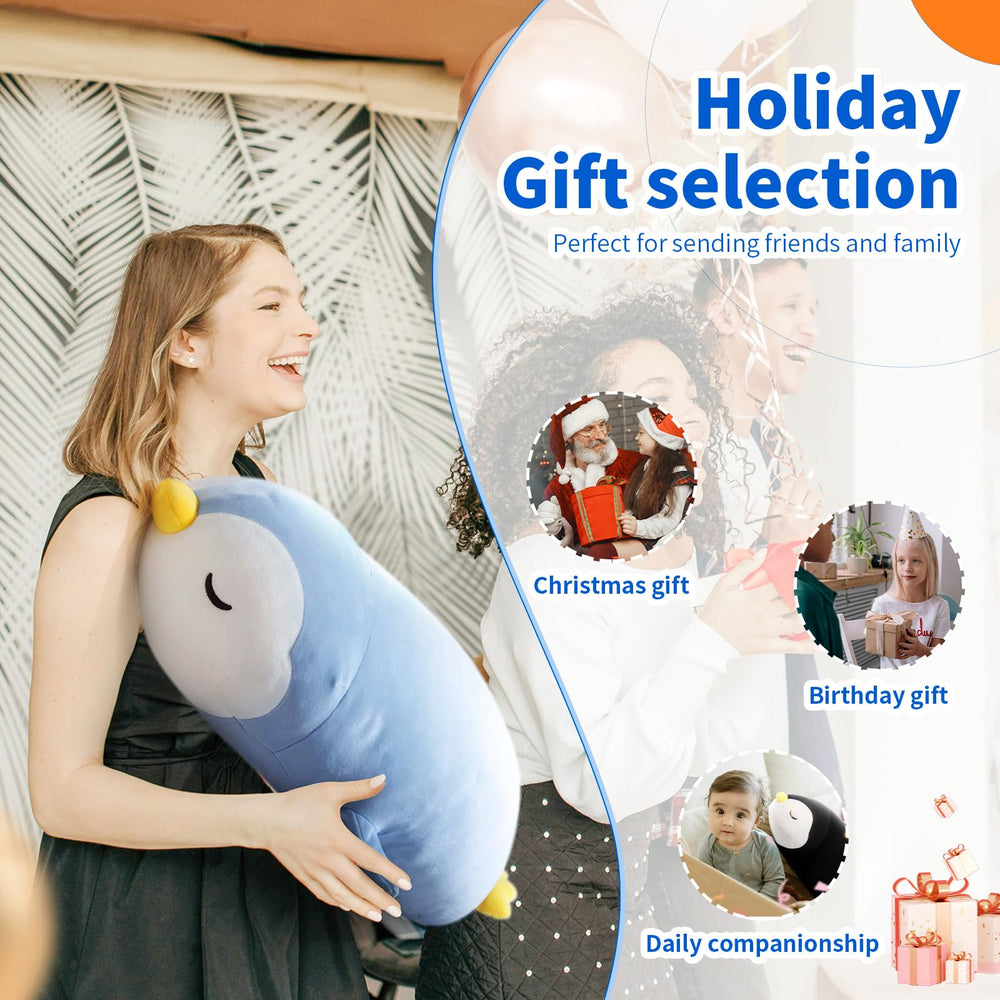 FFxiong penguin plush toy designed for easy cleaning after play
