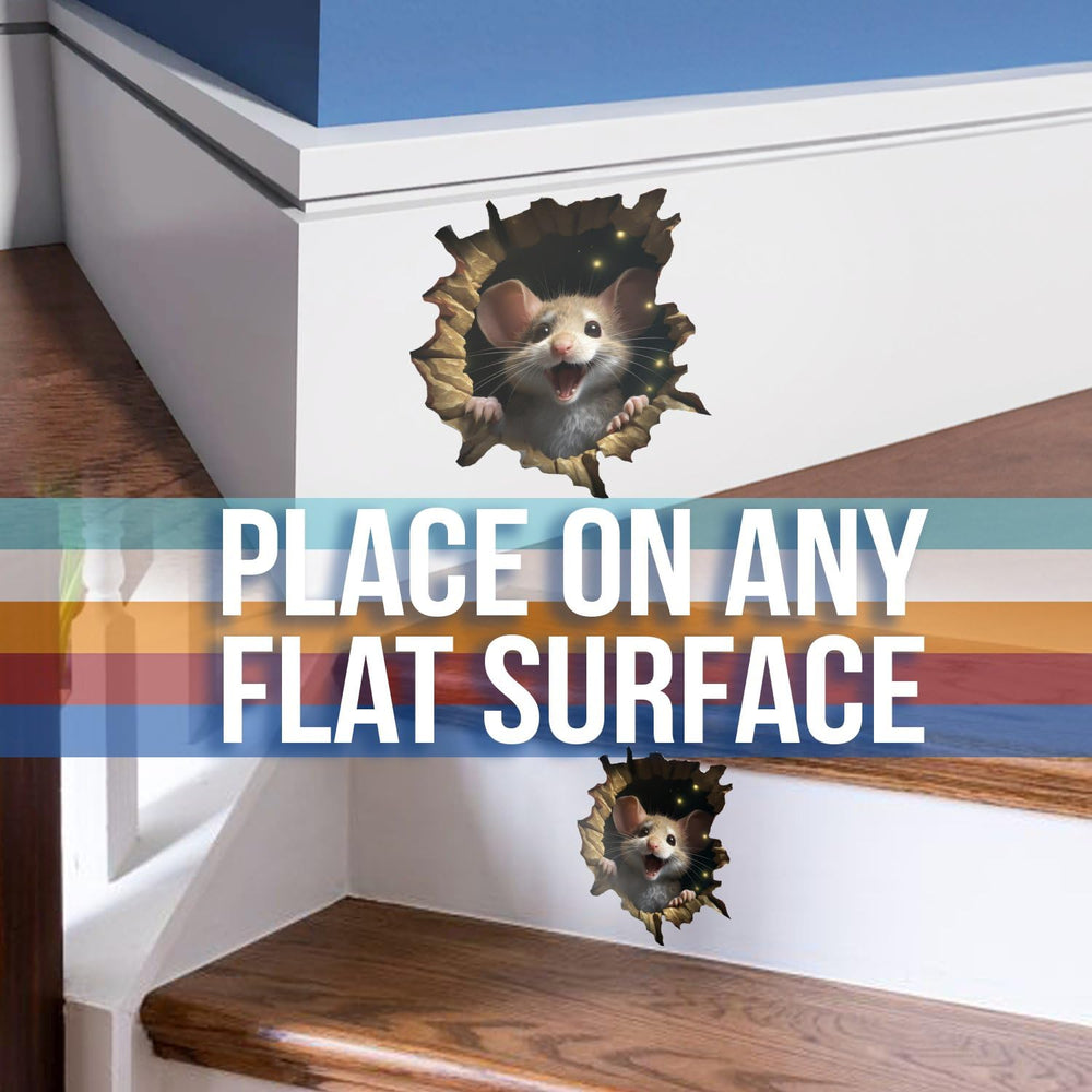 FHJ vintage wall hole sticker blends with cozy, whimsical interiors.