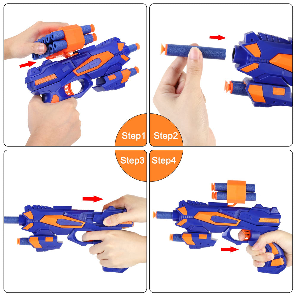 Fibevon Nerf blasters included for immediate play and teamwork.