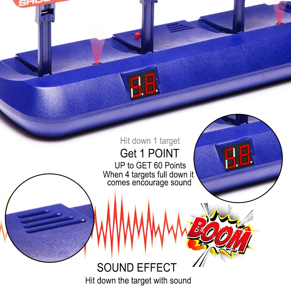 Fibevon Nerf target featuring realistic sound effects to enhance play immersion.