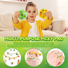 FICCURYS Picky Pad DIY string enables bracelet or necklace crafting.