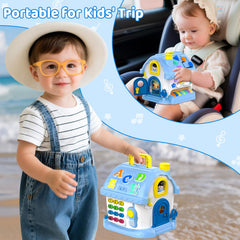 Fidecexv Montessori House shape matching boosts recognition and hand-eye coordination during play.