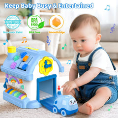 Fidecexv Montessori House telephone keyboard builds language cues and auditory learning through buttons.