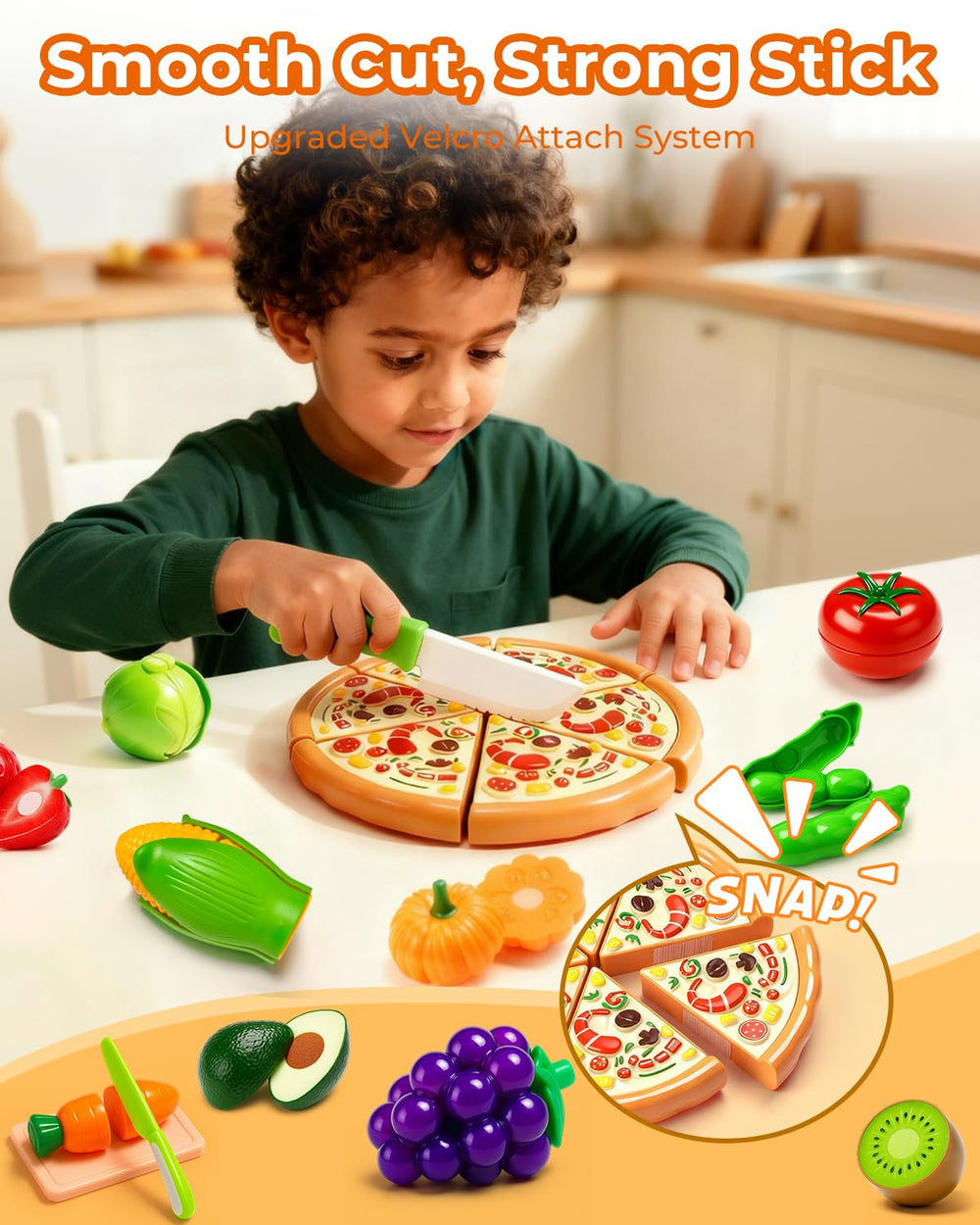 Fiderix baskets and mat support organized pretend meals